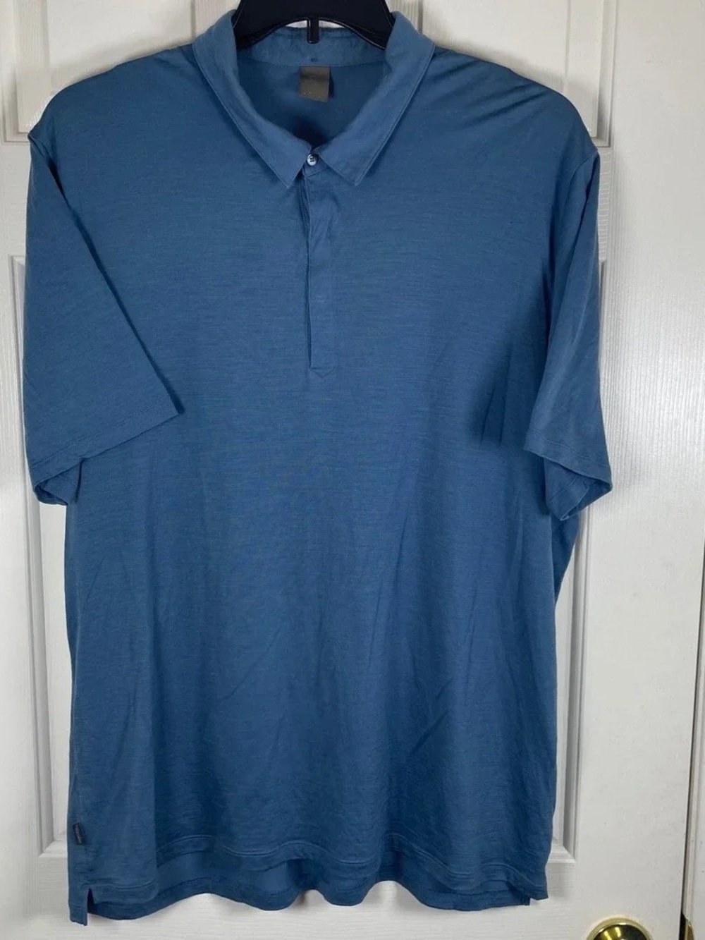 Icebreaker Men's Slate Blue Polo performance merino wool XL
